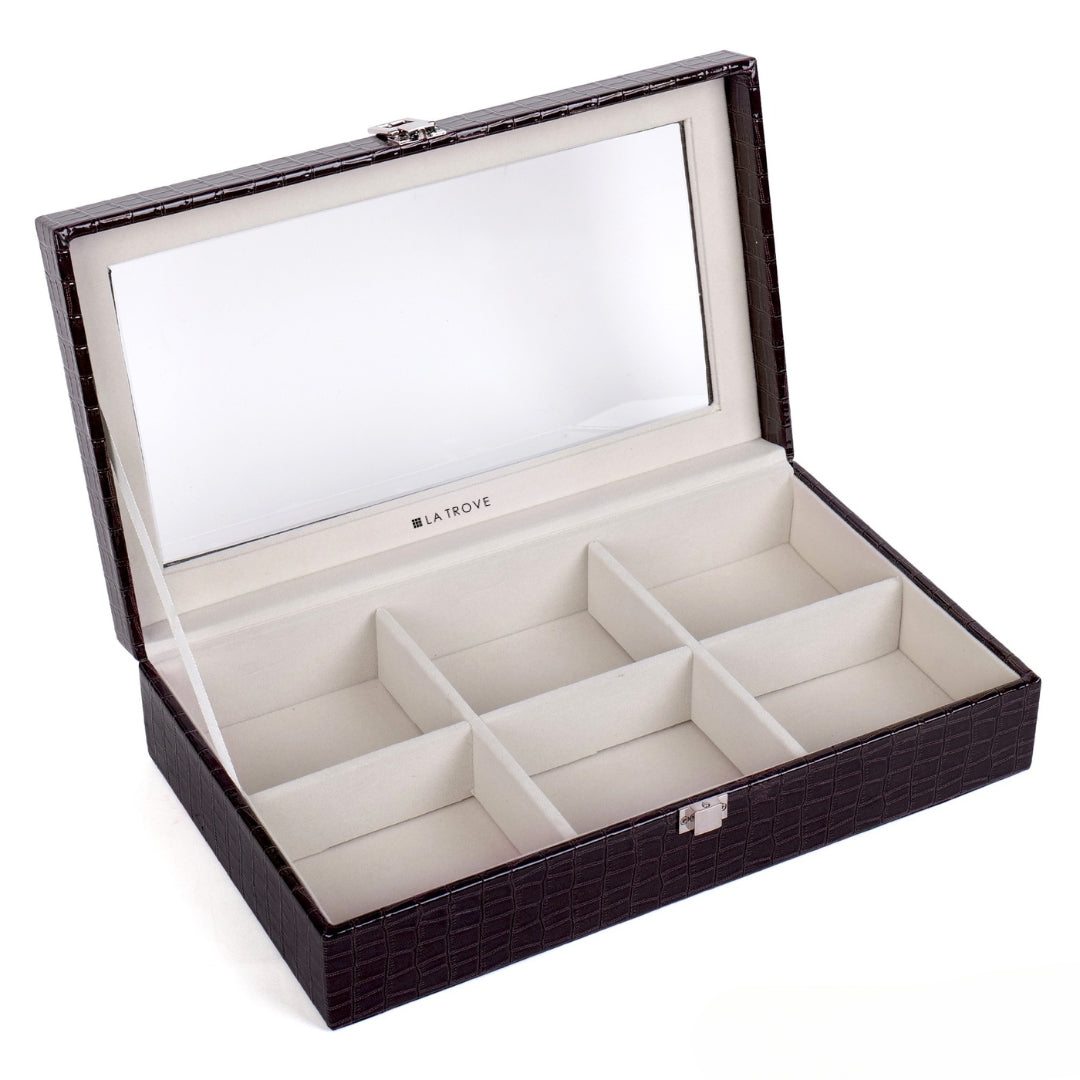 Premium 6 Slot Belt Box Glass